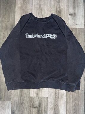 Timberland PRO Black Crewneck Sweatshirt with White Logo